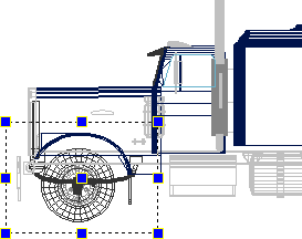 The rectangular area is created