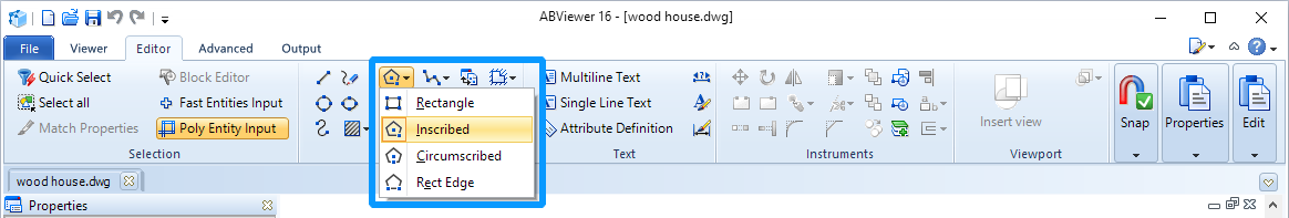 Polygon tool in ABViewer 16